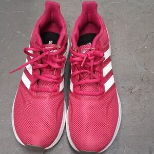 Adidas Fuchsia and White Running Shoes